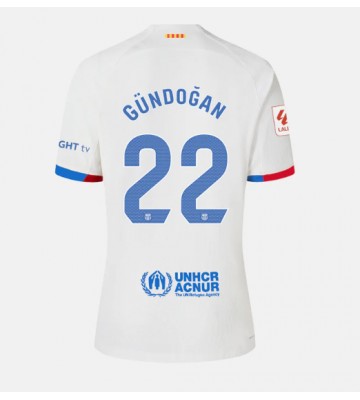 Barcelona Ilkay Gundogan #22 Udebanetrøje Dame 2023-24 Kort ærmer